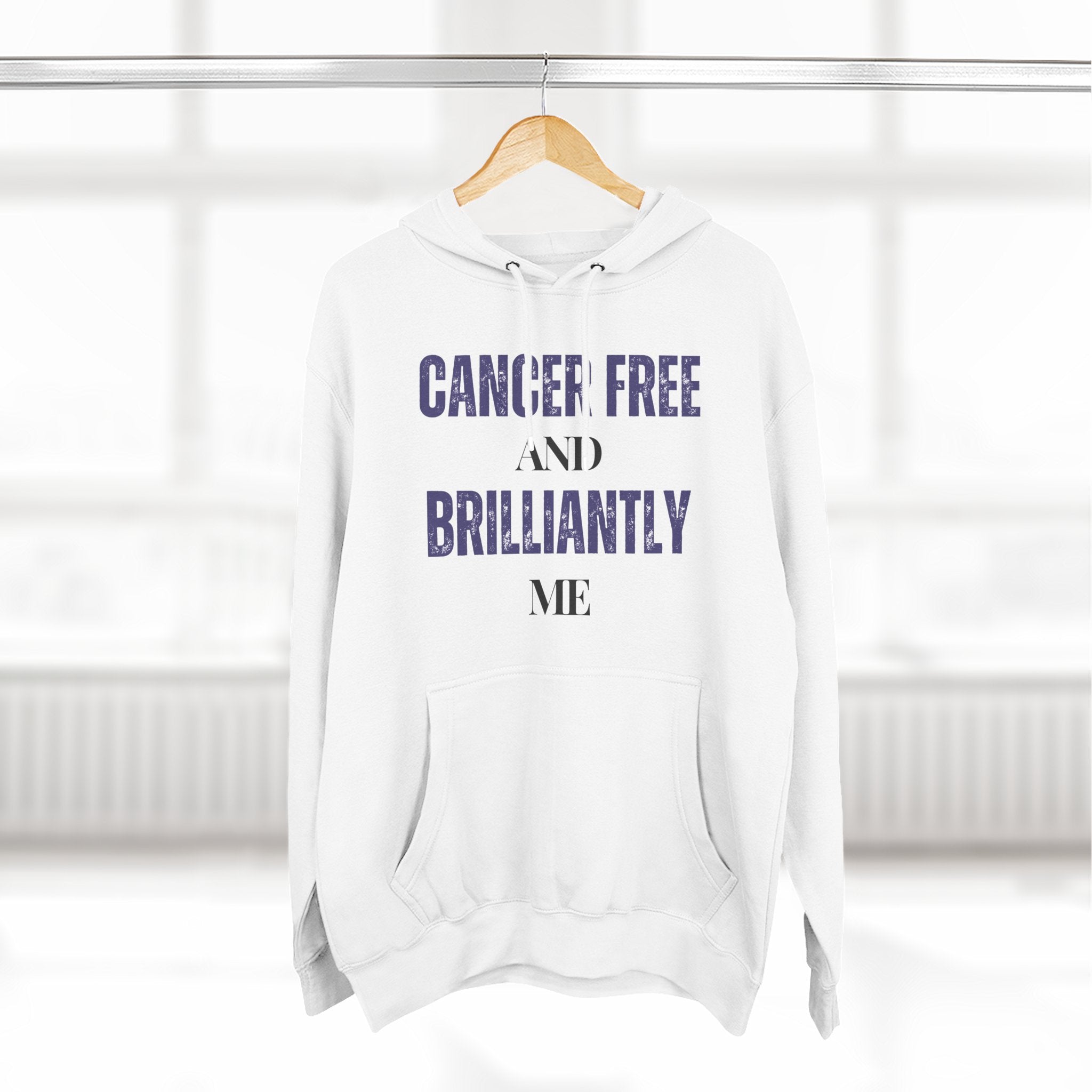 Cancer-free and brilliantly me Hoodie, Unisex Sweatshirt, Casual Wear, Gift for Her, Fall Fashion, Holiday Gift