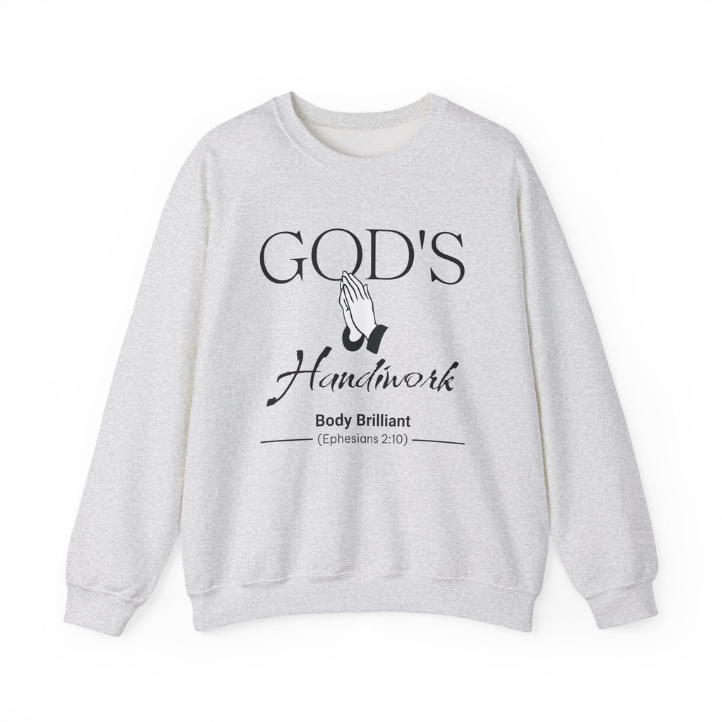 God's Handiwork Sweatshirt | Inspirational Crewneck, Gift for Fitness Lovers, Motivational Apparel, Unisex Sweatshirt, Cozy Fitness Wear