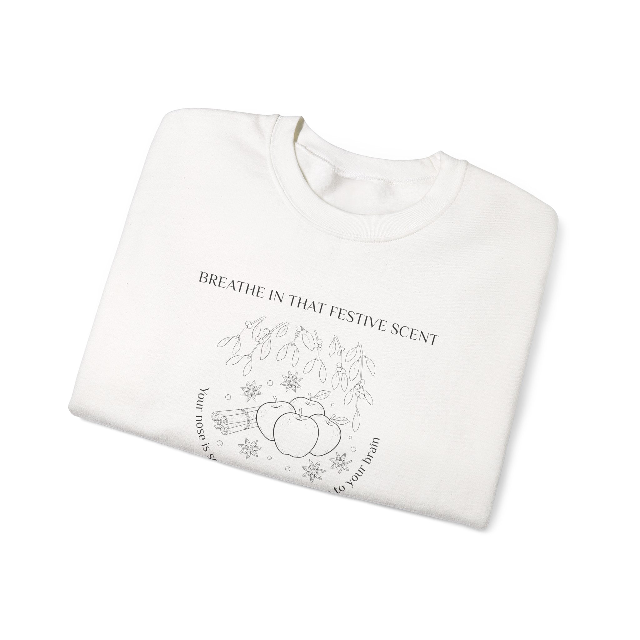Breathe in that festive scent Sweatshirt | Inspirational Crewneck, Gift for Fitness Lovers, Motivational Apparel, Unisex Sweatshirt, Cozy Fitness Wear