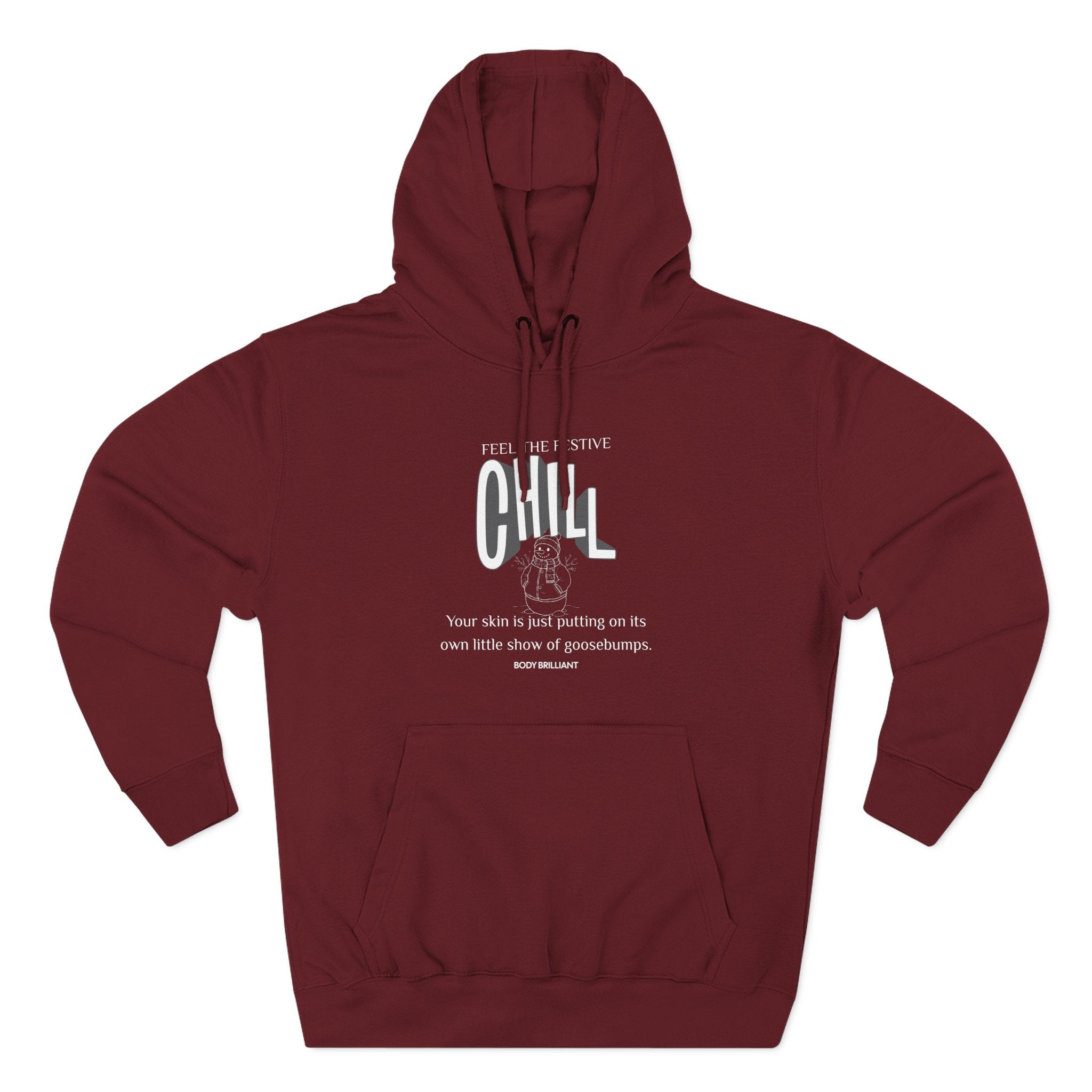 Feel that festive chill Hoodie, Unisex Sweatshirt, Casual Wear, Gift for Her, Fall Fashion, Holiday Gift