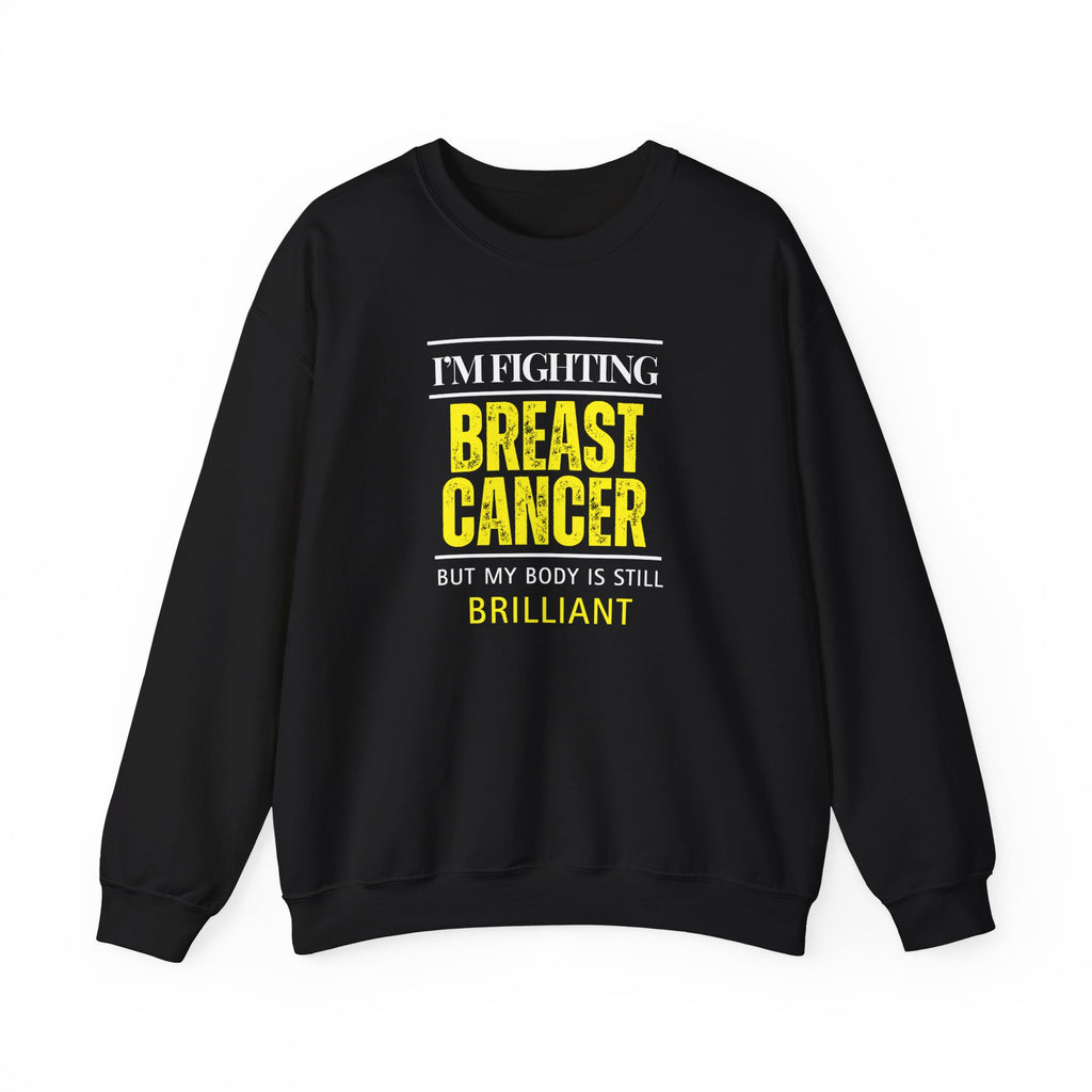 I'm fighting breast cancer Sweatshirt | Inspirational Crewneck, Gift for Fitness Lovers, Motivational Apparel, Unisex Sweatshirt, Cozy Fitness Wear