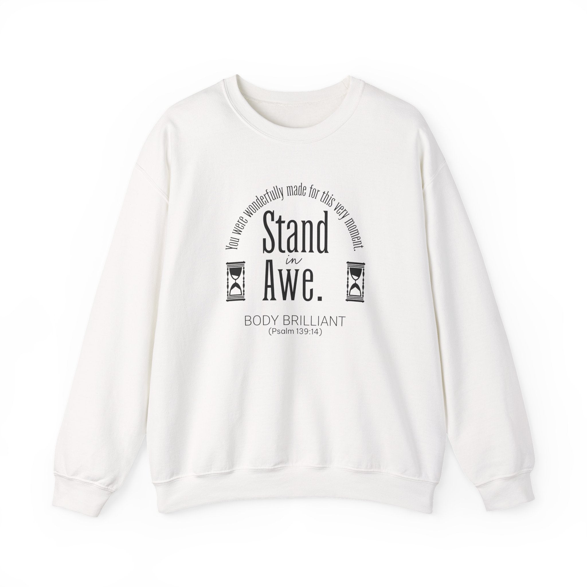 Stand in awe Sweatshirt | Inspirational Crewneck, Gift for Fitness Lovers, Motivational Apparel, Unisex Sweatshirt, Cozy Fitness Wear
