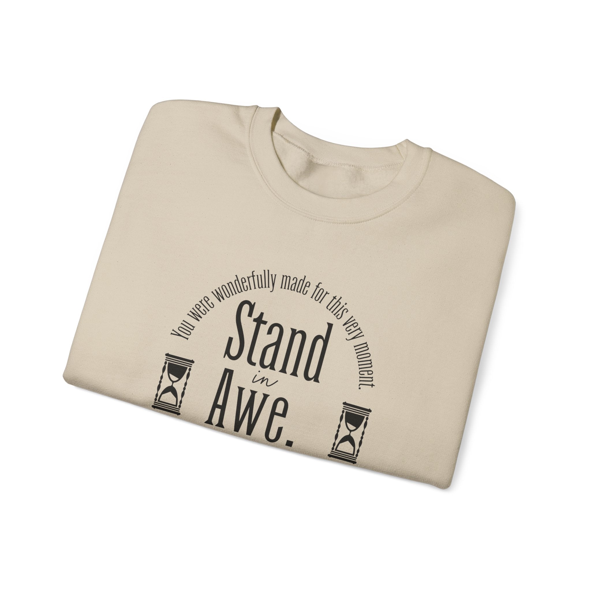 Stand in awe Sweatshirt | Inspirational Crewneck, Gift for Fitness Lovers, Motivational Apparel, Unisex Sweatshirt, Cozy Fitness Wear