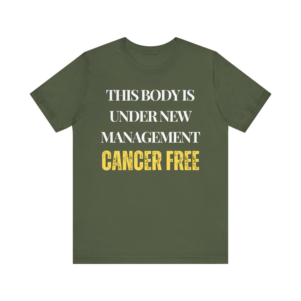 Cancer free Tee, Unisex Jersey Shirt, Motivational Gift, Spiritual Apparel, Perfect for Everyday Wear
