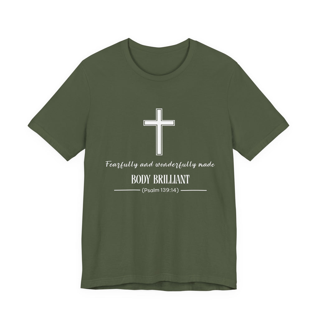 Fearfully and Wonderfully Made Inspirational Tee, Unisex Jersey Shirt, Motivational Gift, Spiritual Apparel, Perfect for Everyday Wear