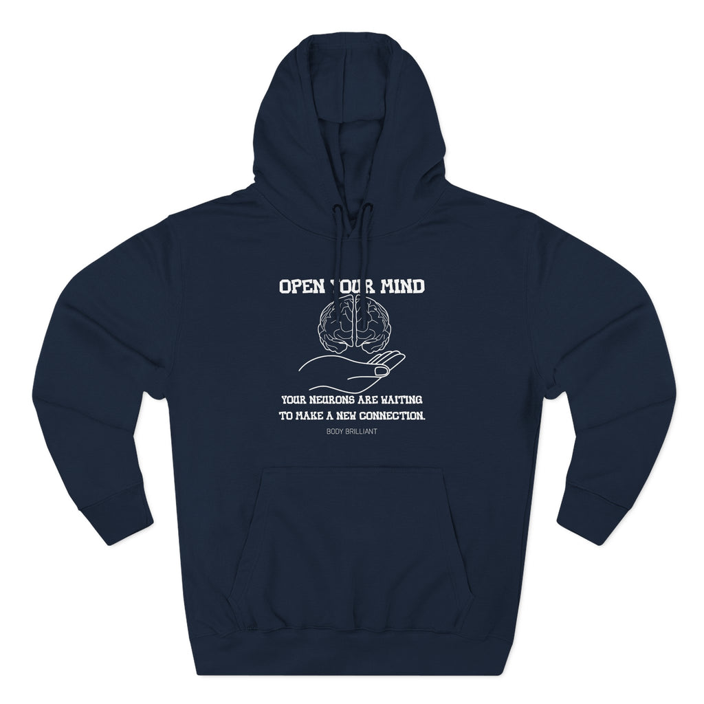 Open your mind Hoodie, Unisex Sweatshirt, Casual Wear, Gift for Her, Fall Fashion, Holiday Gift