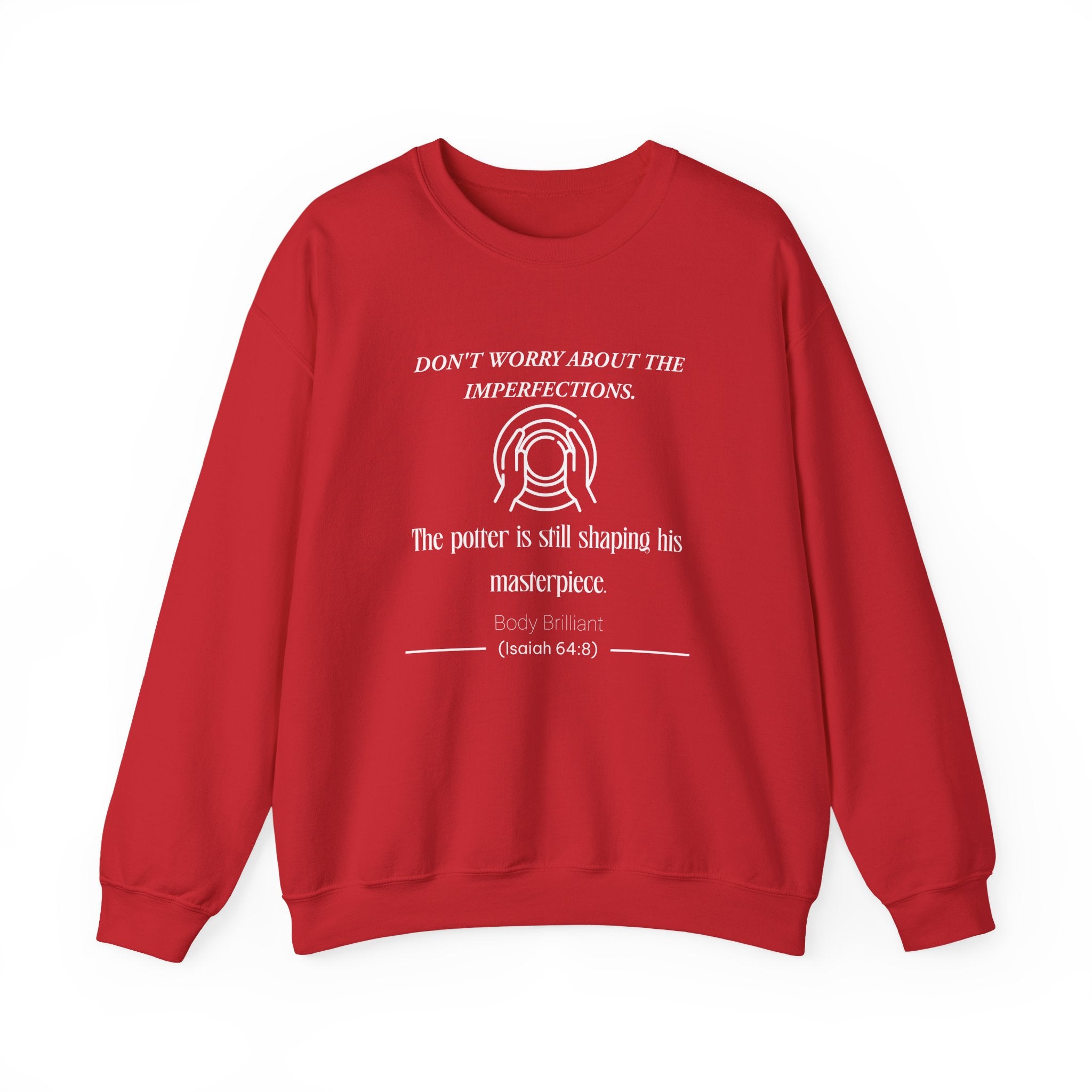 Don't worry about the imperfections Sweatshirt | Inspirational Crewneck, Gift for Fitness Lovers, Motivational Apparel, Unisex Sweatshirt, Cozy Fitness Wear