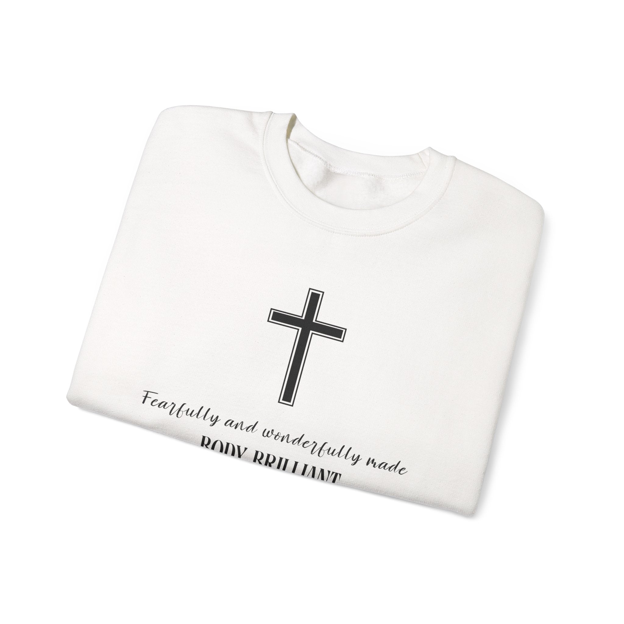 Fearfully and Wonderfully Made Sweatshirt | Inspirational Crewneck, Gift for Fitness Lovers, Motivational Apparel, Unisex Sweatshirt, Cozy Fitness Wear