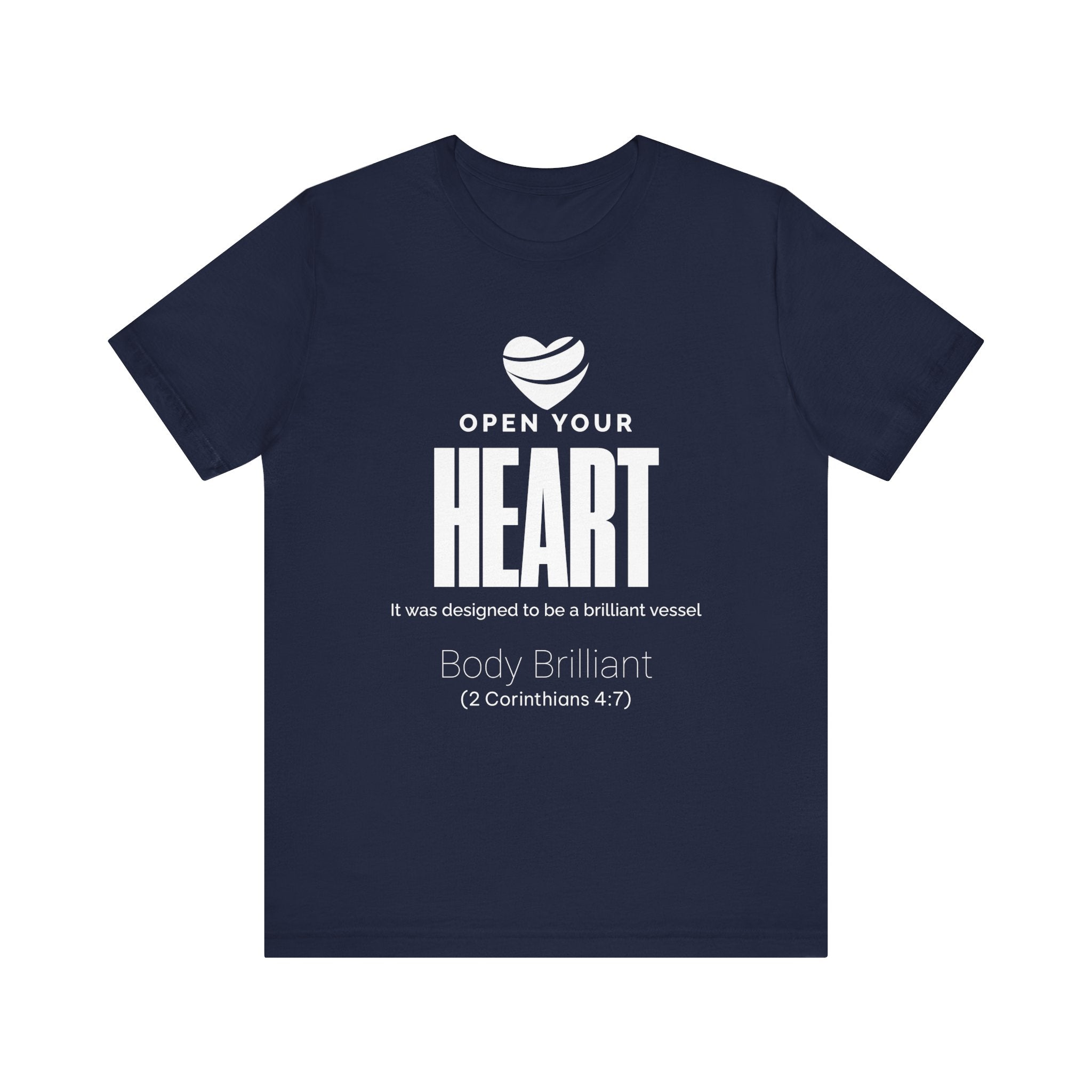 Open Your Heart Inspirational Tee, Unisex Jersey Shirt, Motivational Gift, Spiritual Apparel, Perfect for Everyday Wear