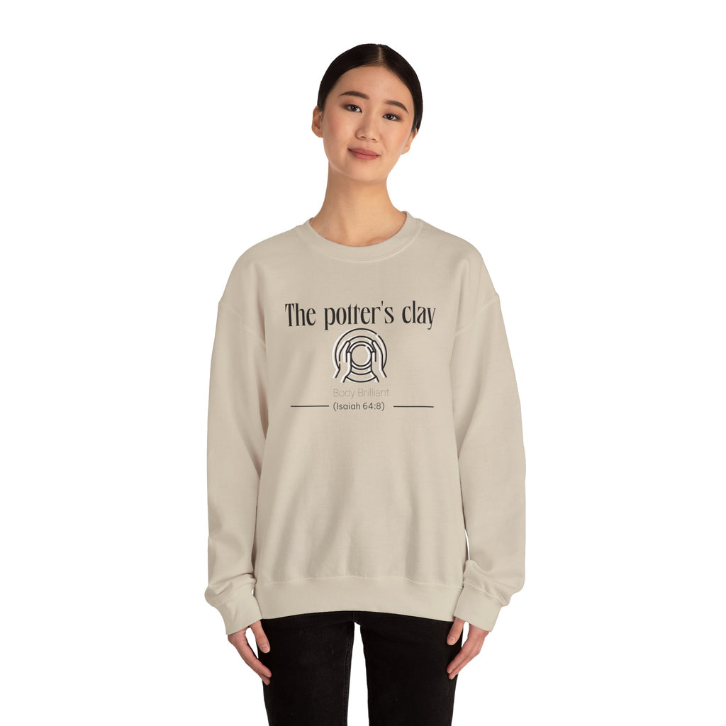 The Potter's Clay Sweatshirt | Inspirational Crewneck, Gift for Fitness Lovers, Motivational Apparel, Unisex Sweatshirt, Cozy Fitness Wear