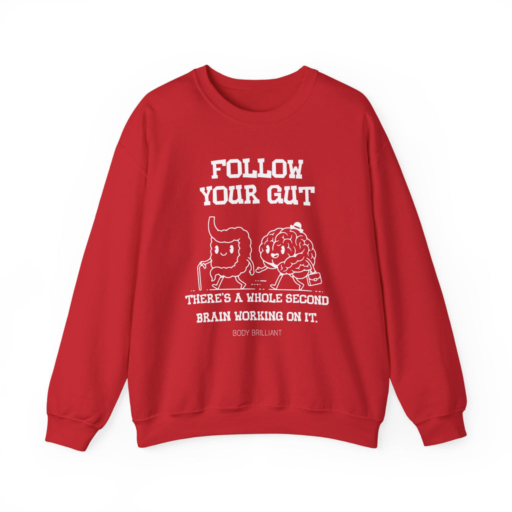 Follow your gut Sweatshirt | Inspirational Crewneck, Gift for Fitness Lovers, Motivational Apparel, Unisex Sweatshirt, Cozy Fitness Wear