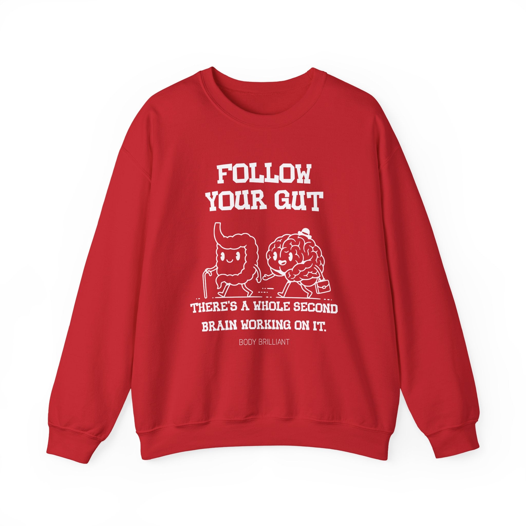 Follow your gut Sweatshirt | Inspirational Crewneck, Gift for Fitness Lovers, Motivational Apparel, Unisex Sweatshirt, Cozy Fitness Wear