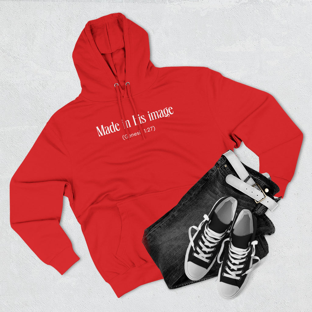 Made in his image Hoodie, Unisex Sweatshirt, Casual Wear, Gift for Her, Fall Fashion, Holiday Gift