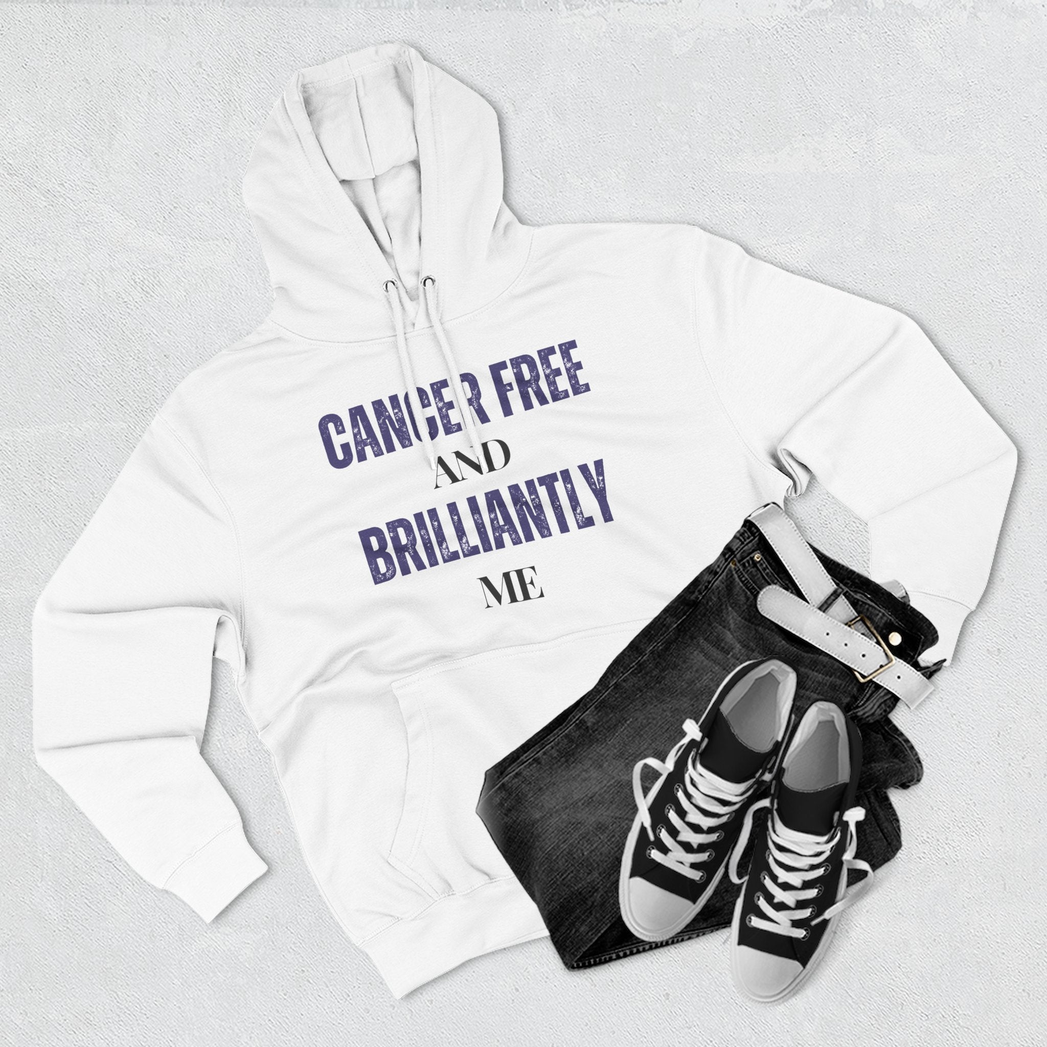 Cancer-free and brilliantly me Hoodie, Unisex Sweatshirt, Casual Wear, Gift for Her, Fall Fashion, Holiday Gift