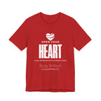 Open Your Heart Inspirational Tee, Unisex Jersey Shirt, Motivational Gift, Spiritual Apparel, Perfect for Everyday Wear