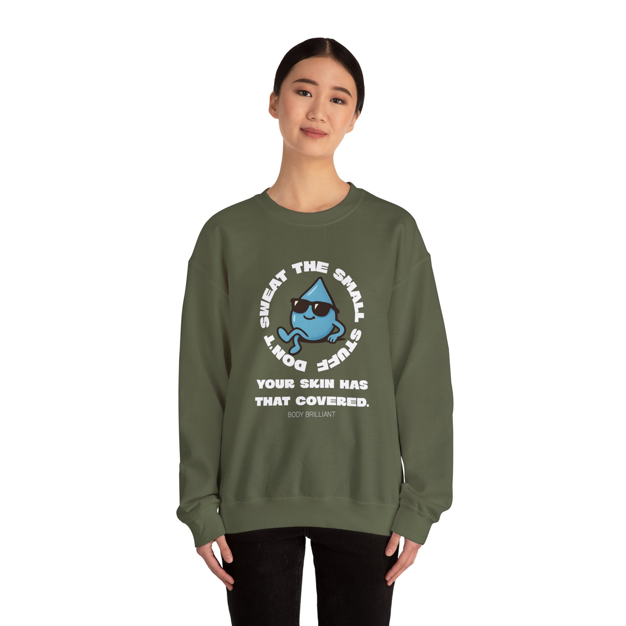 Don't sweat the small stuff Sweatshirt | Inspirational Crewneck, Gift for Fitness Lovers, Motivational Apparel, Unisex Sweatshirt, Cozy Fitness Wear
