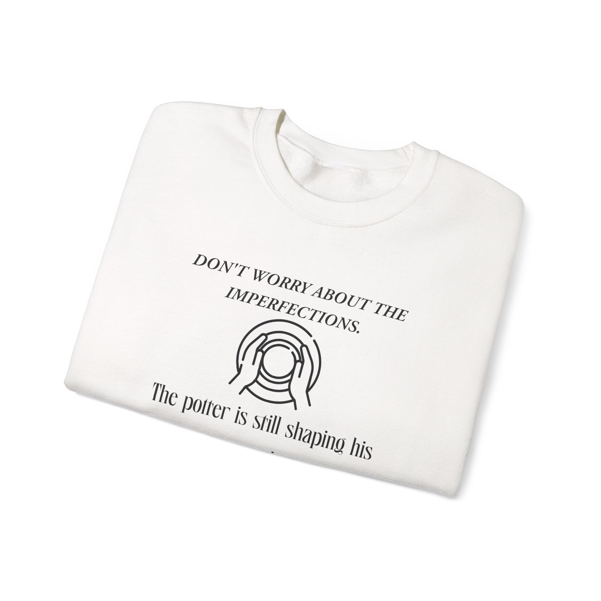 Don't worry about the imperfections Sweatshirt | Inspirational Crewneck, Gift for Fitness Lovers, Motivational Apparel, Unisex Sweatshirt, Cozy Fitness Wear