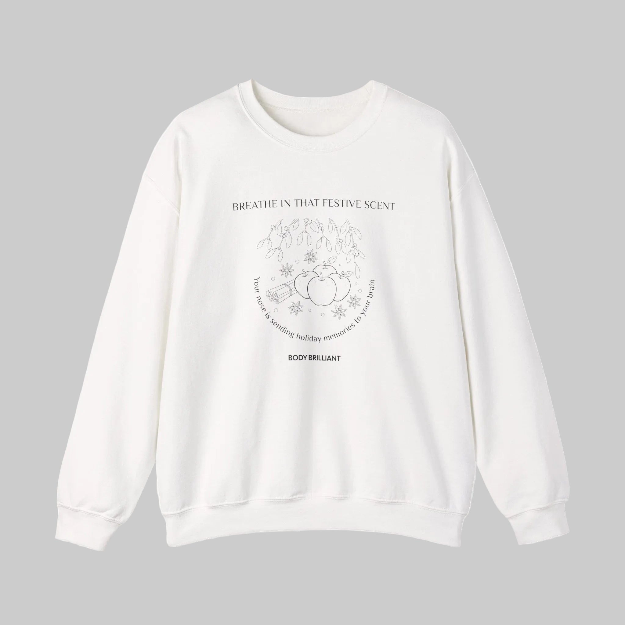 Breathe in that festive scent Sweatshirt | Inspirational Crewneck, Gift for Fitness Lovers, Motivational Apparel, Unisex Sweatshirt, Cozy Fitness Wear