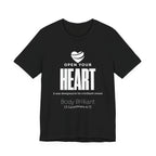 Open Your Heart Inspirational Tee, Unisex Jersey Shirt, Motivational Gift, Spiritual Apparel, Perfect for Everyday Wear