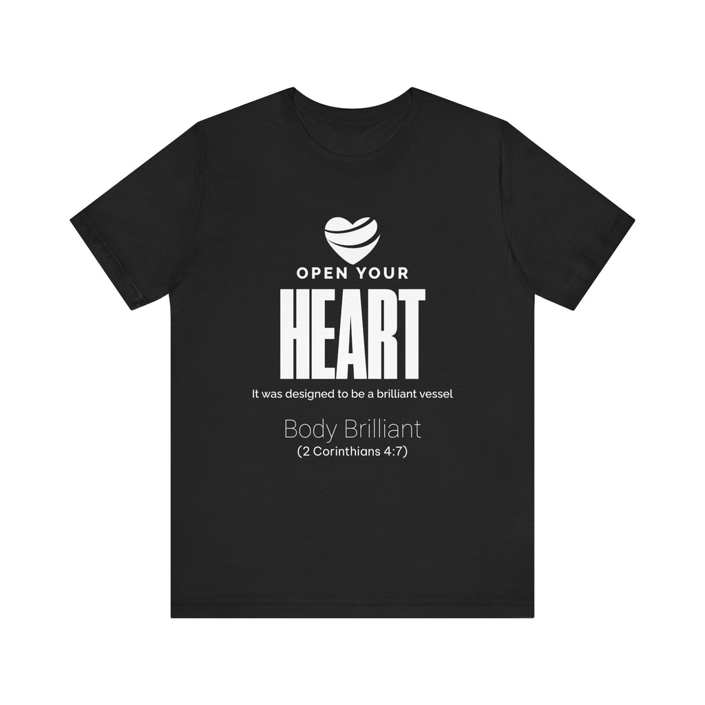 Open Your Heart Inspirational Tee, Unisex Jersey Shirt, Motivational Gift, Spiritual Apparel, Perfect for Everyday Wear