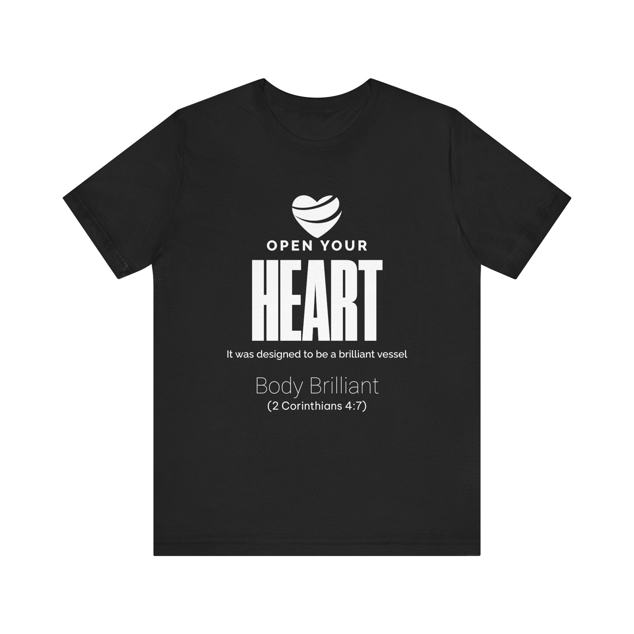 Open Your Heart Inspirational Tee, Unisex Jersey Shirt, Motivational Gift, Spiritual Apparel, Perfect for Everyday Wear