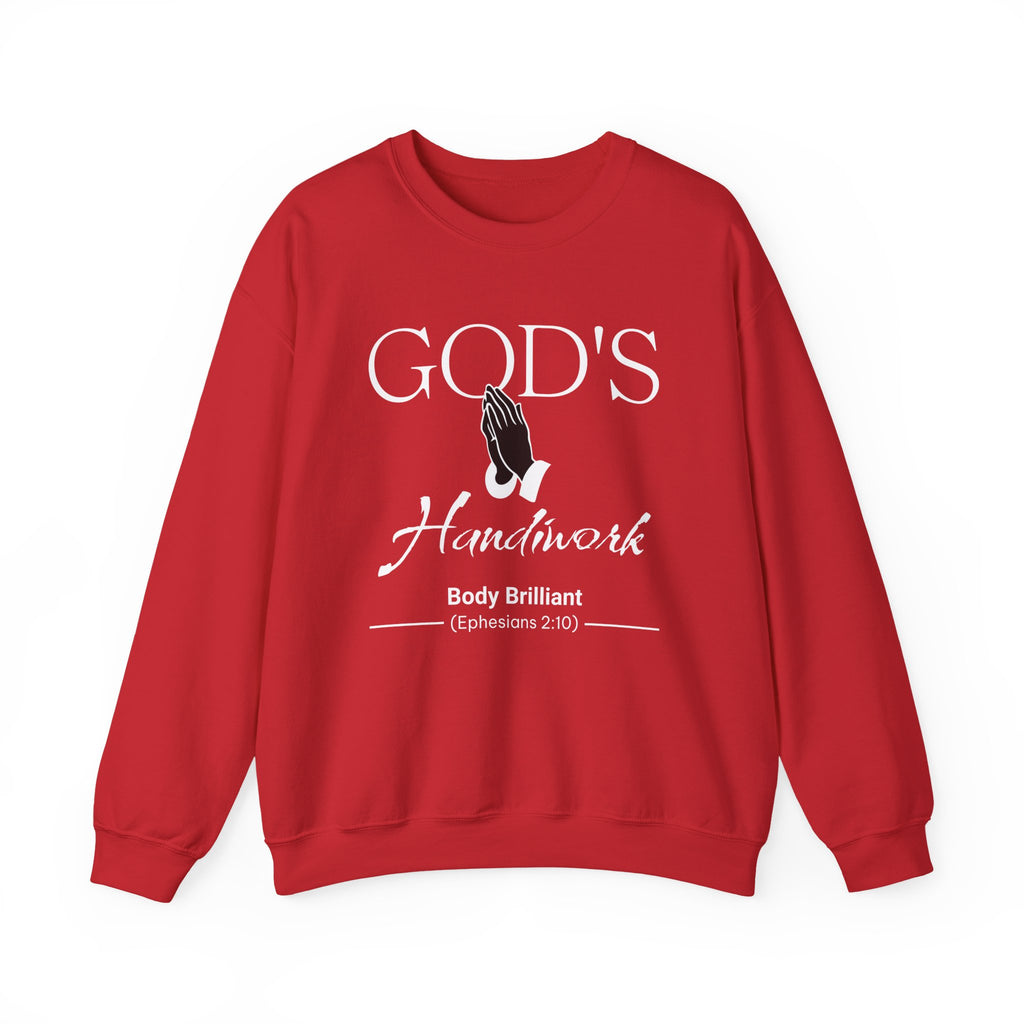 God's Handiwork Sweatshirt | Inspirational Crewneck, Gift for Fitness Lovers, Motivational Apparel, Unisex Sweatshirt, Cozy Fitness Wear