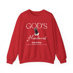 God's Handiwork Sweatshirt | Inspirational Crewneck, Gift for Fitness Lovers, Motivational Apparel, Unisex Sweatshirt, Cozy Fitness Wear