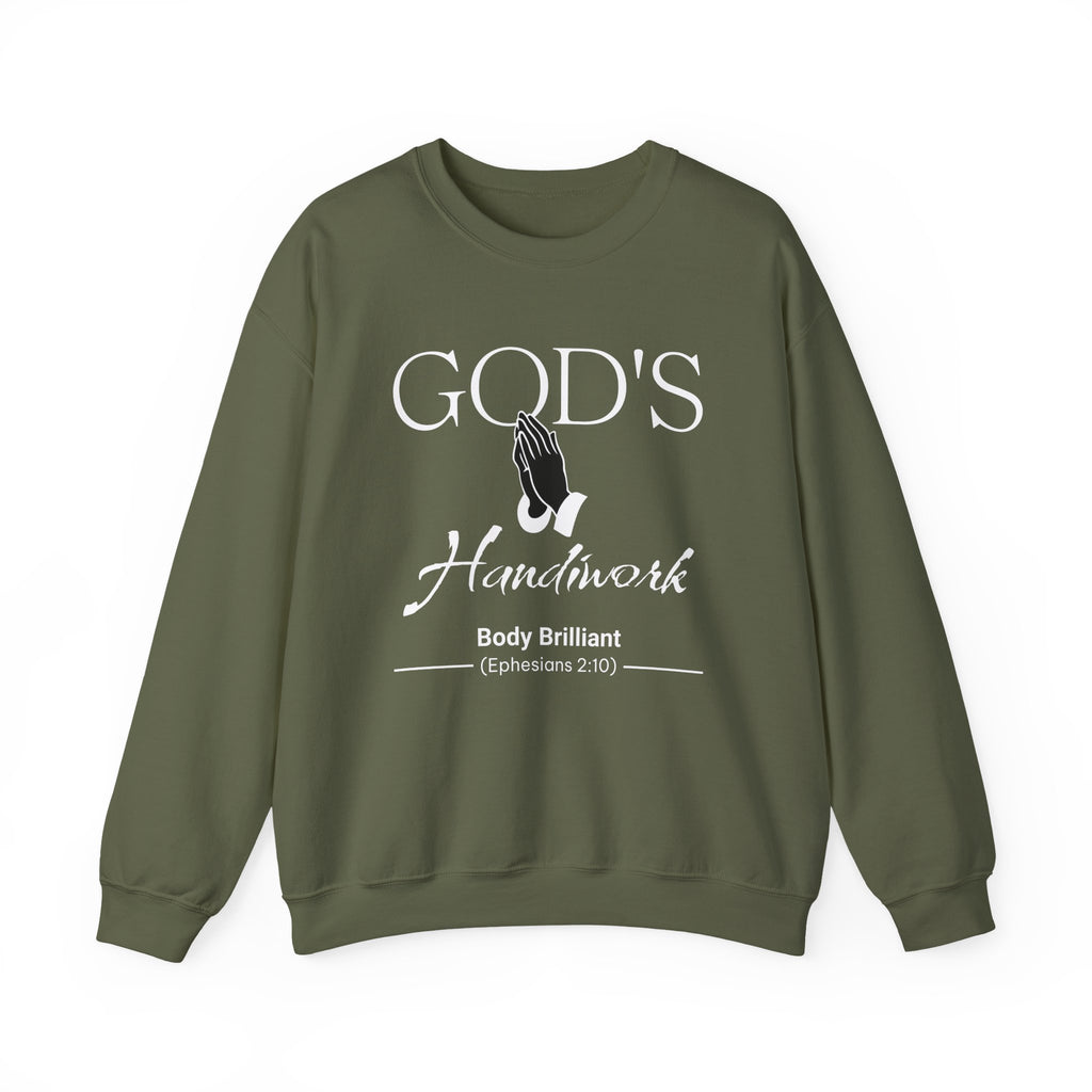 God's Handiwork Sweatshirt | Inspirational Crewneck, Gift for Fitness Lovers, Motivational Apparel, Unisex Sweatshirt, Cozy Fitness Wear