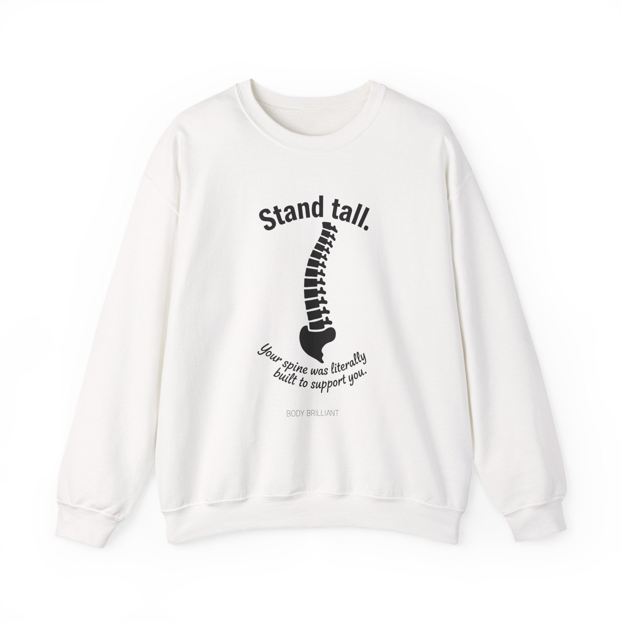 Stand tall Sweatshirt | Inspirational Crewneck, Gift for Fitness Lovers, Motivational Apparel, Unisex Sweatshirt, Cozy Fitness Wear