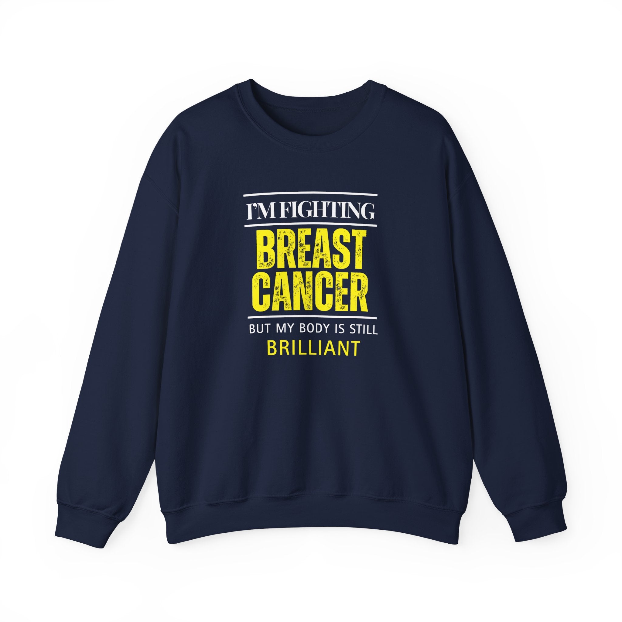 I'm fighting breast cancer Sweatshirt | Inspirational Crewneck, Gift for Fitness Lovers, Motivational Apparel, Unisex Sweatshirt, Cozy Fitness Wear
