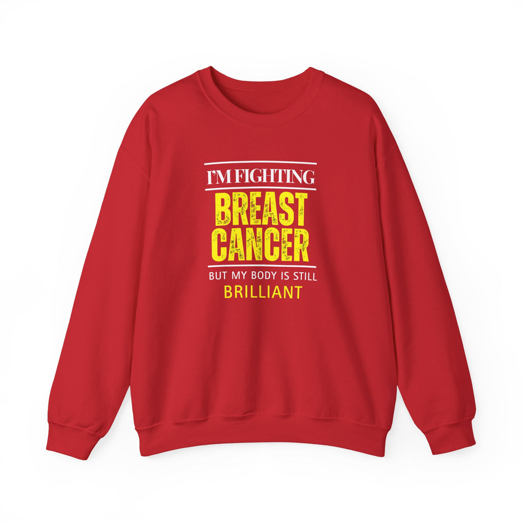 I'm fighting breast cancer Sweatshirt | Inspirational Crewneck, Gift for Fitness Lovers, Motivational Apparel, Unisex Sweatshirt, Cozy Fitness Wear