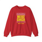 I'm fighting breast cancer Sweatshirt | Inspirational Crewneck, Gift for Fitness Lovers, Motivational Apparel, Unisex Sweatshirt, Cozy Fitness Wear