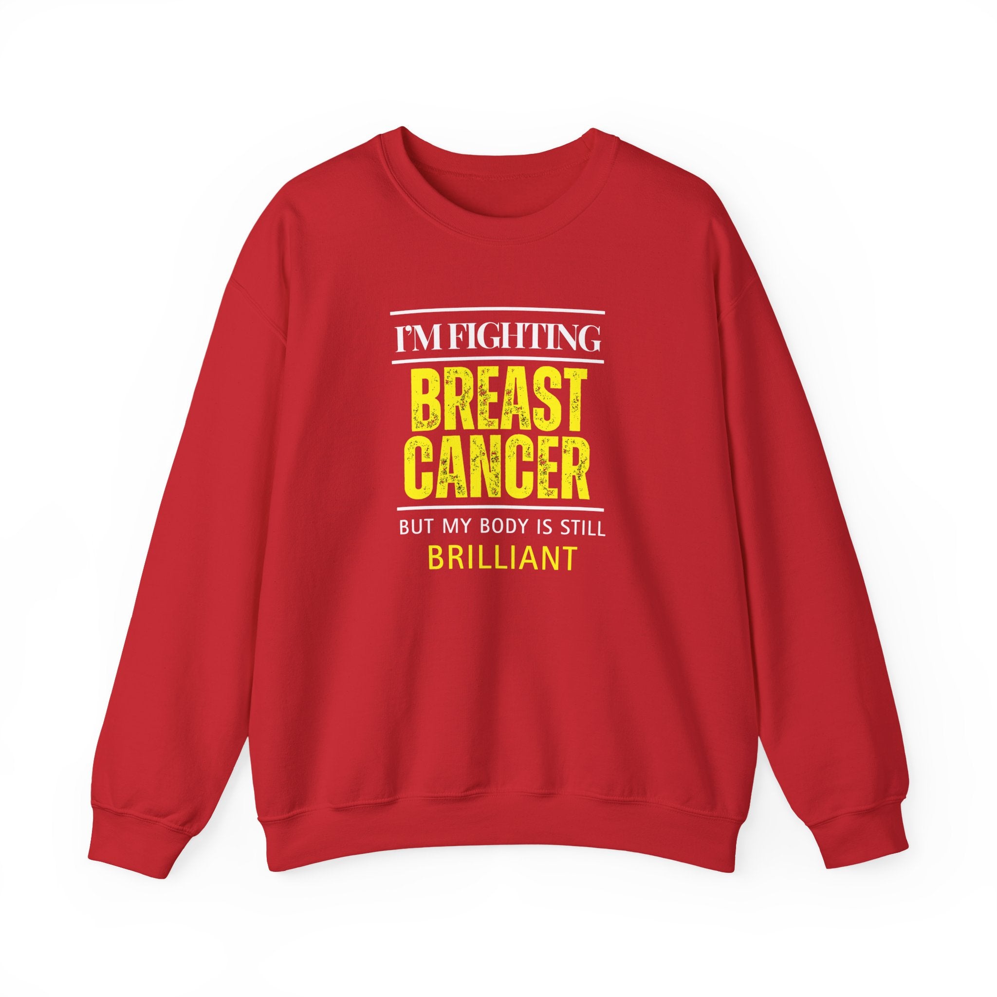 I'm fighting breast cancer Sweatshirt | Inspirational Crewneck, Gift for Fitness Lovers, Motivational Apparel, Unisex Sweatshirt, Cozy Fitness Wear