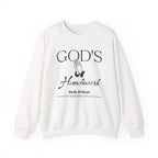 God's Handiwork Sweatshirt | Inspirational Crewneck, Gift for Fitness Lovers, Motivational Apparel, Unisex Sweatshirt, Cozy Fitness Wear