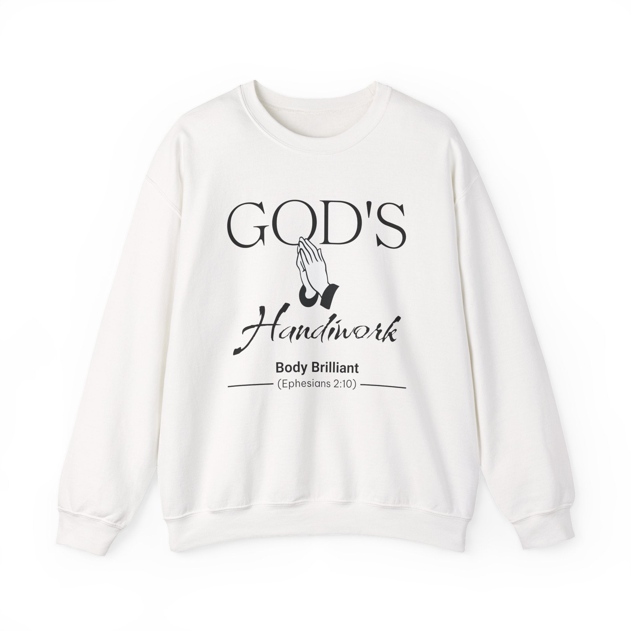 God's Handiwork Sweatshirt | Inspirational Crewneck, Gift for Fitness Lovers, Motivational Apparel, Unisex Sweatshirt, Cozy Fitness Wear