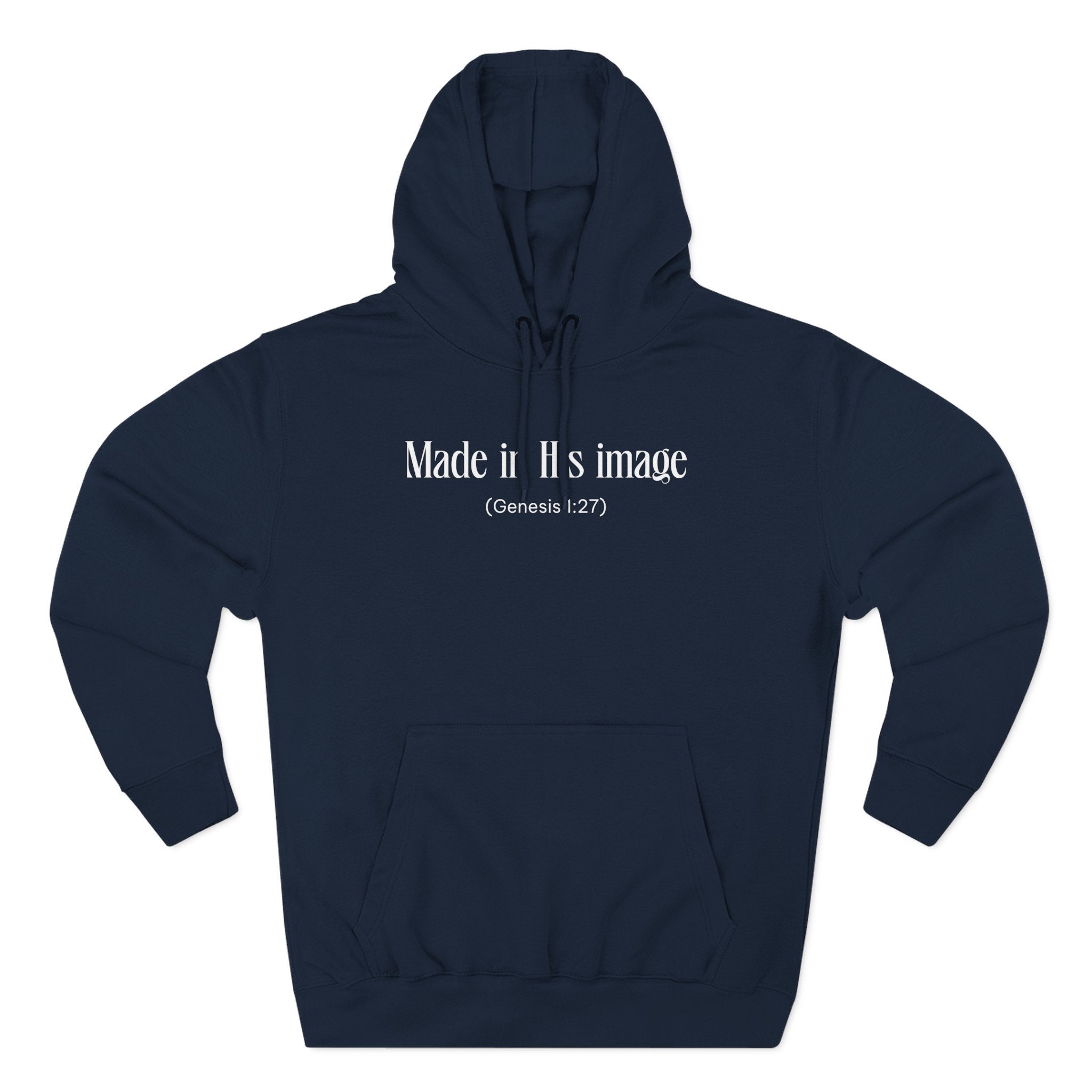 Made in his image Hoodie, Unisex Sweatshirt, Casual Wear, Gift for Her, Fall Fashion, Holiday Gift