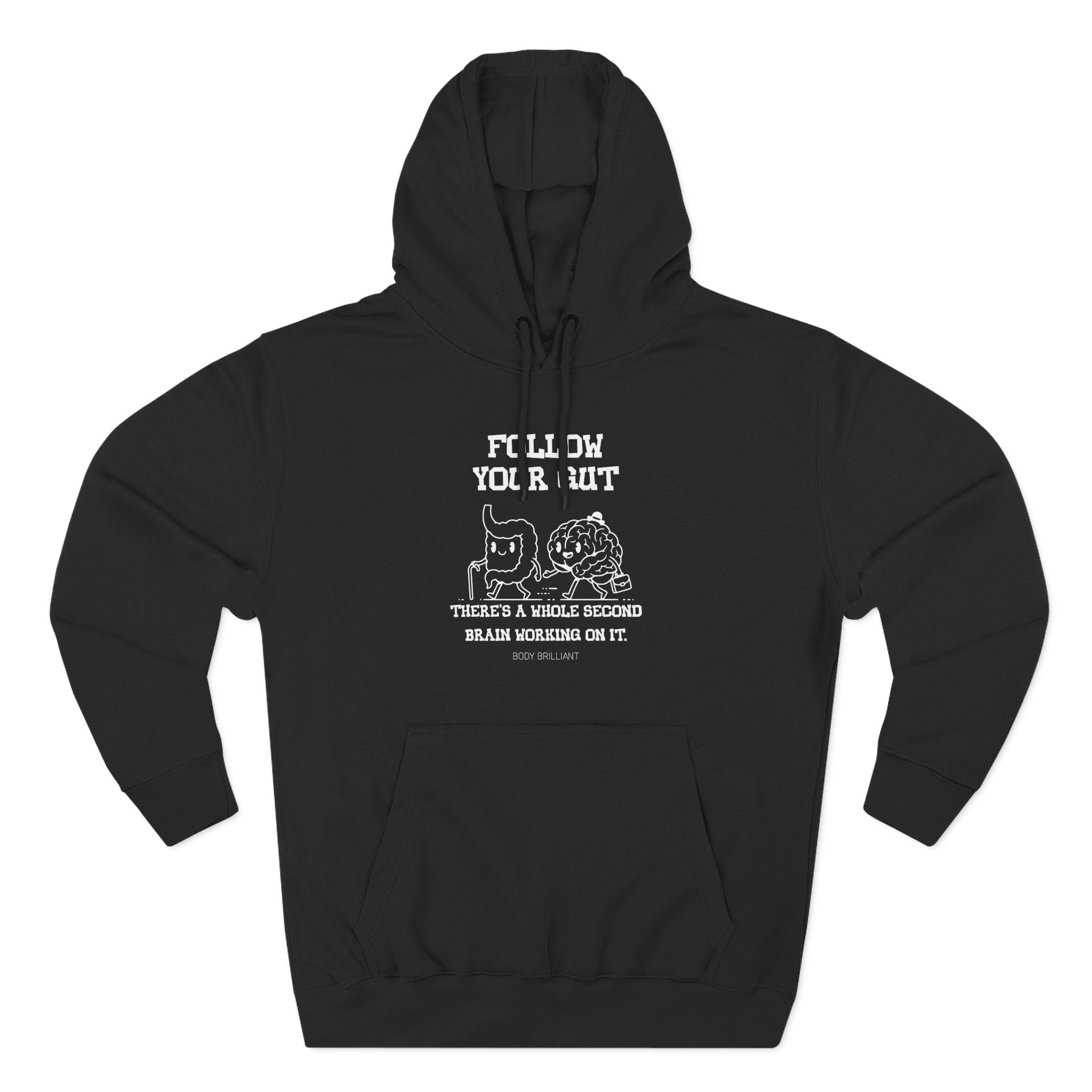 Follow your gut Hoodie, Unisex Sweatshirt, Casual Wear, Gift for Her, Fall Fashion, Holiday Gift