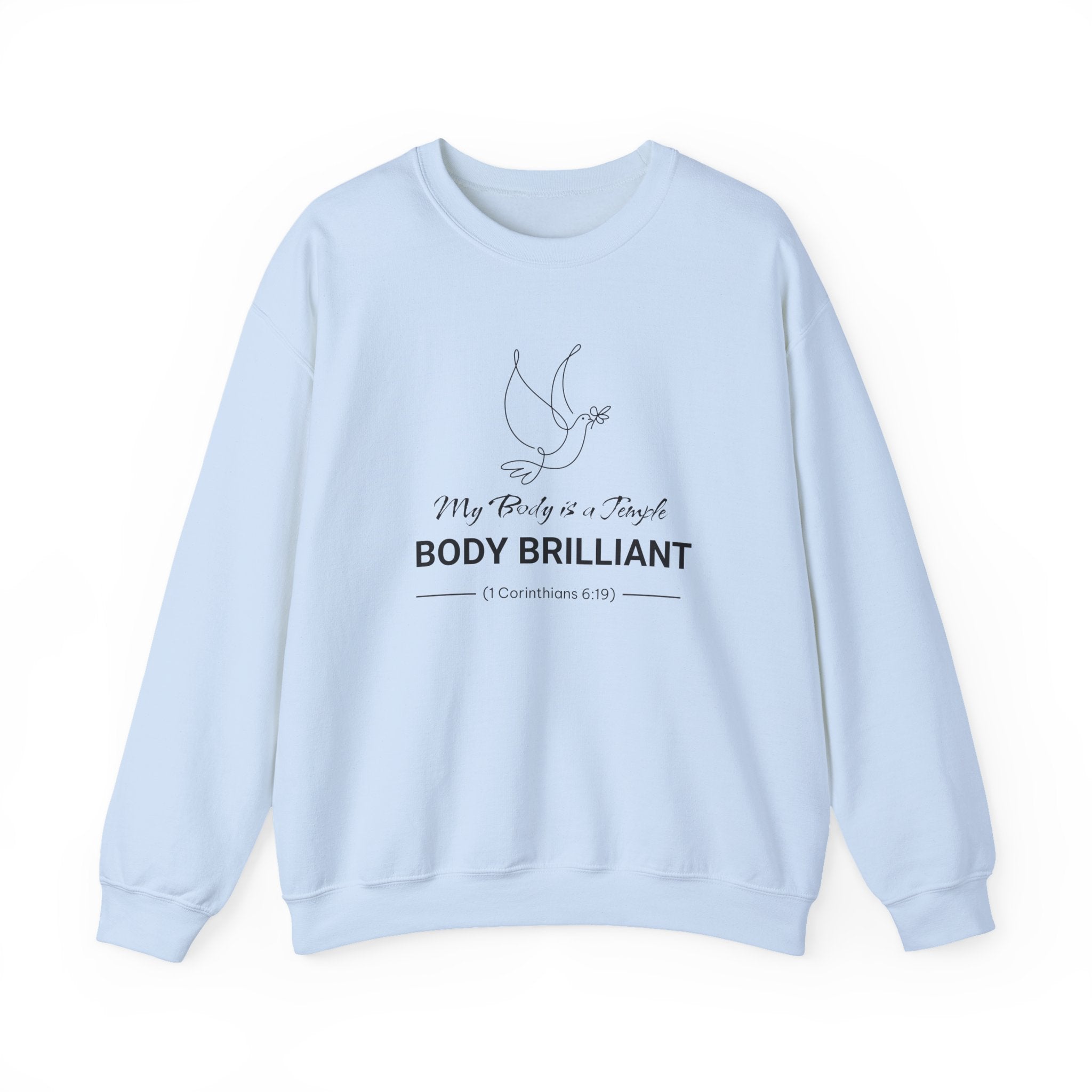 My Body is a Temple Sweatshirt | Inspirational Crewneck, Gift for Fitness Lovers, Motivational Apparel, Unisex Sweatshirt, Cozy Fitness Wear