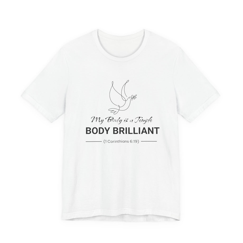 My Body is a Temple  Inspirational Tee, Unisex Jersey Shirt, Motivational Gift, Spiritual Apparel, Perfect for Everyday Wear