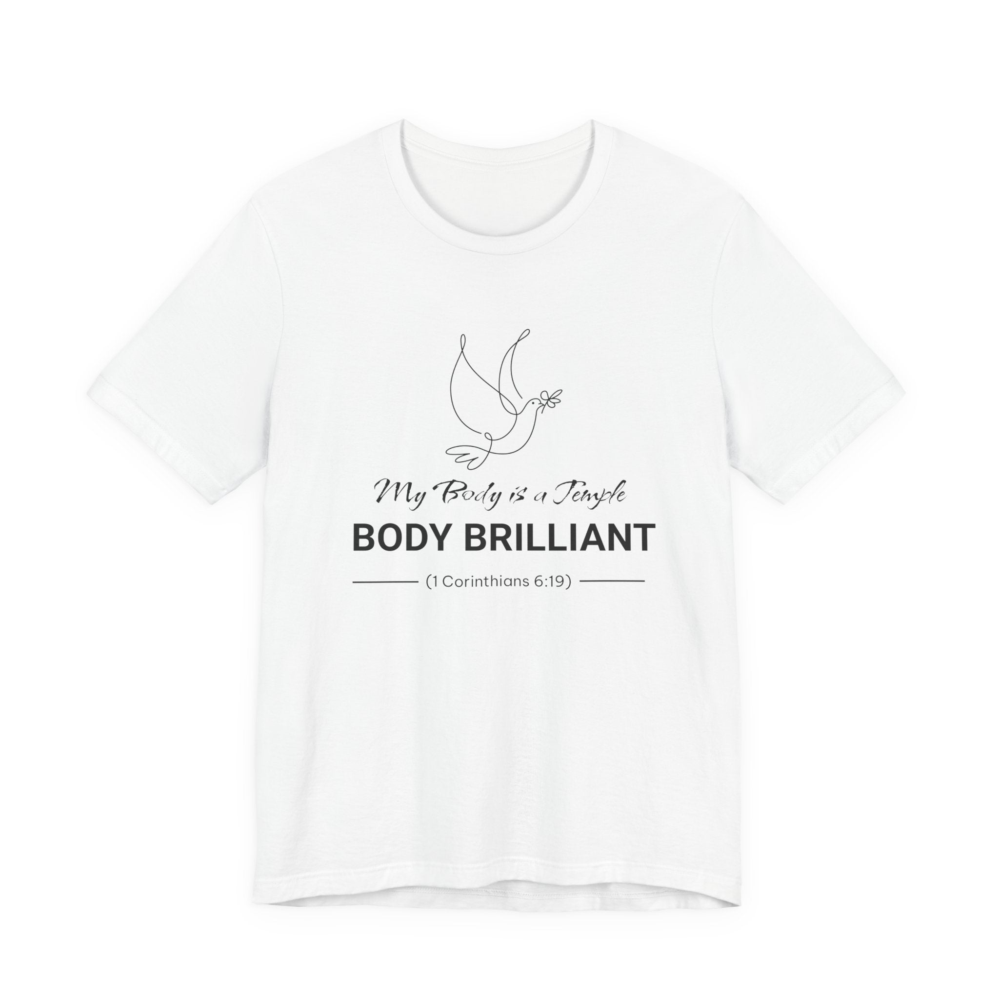 My Body is a Temple  Inspirational Tee, Unisex Jersey Shirt, Motivational Gift, Spiritual Apparel, Perfect for Everyday Wear