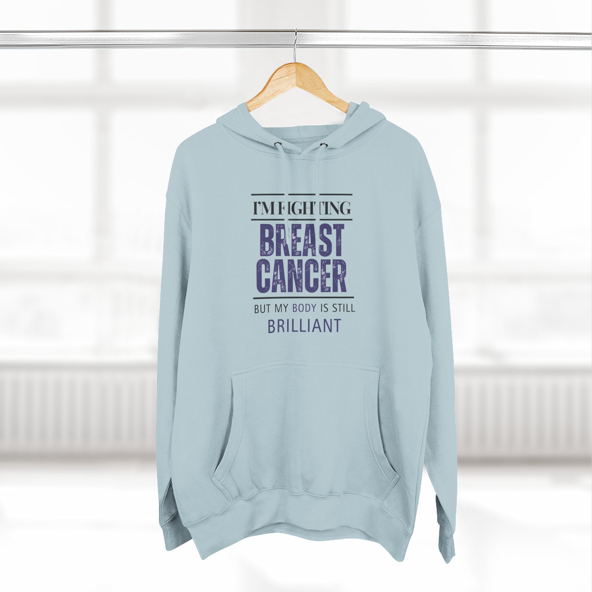 I'm fighting breast cancer Hoodie, Unisex Sweatshirt, Casual Wear, Gift for Her, Fall Fashion, Holiday Gift