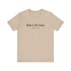 Made in his Image Inspirational Tee, Unisex Jersey Shirt, Motivational Gift, Spiritual Apparel, Perfect for Everyday Wear