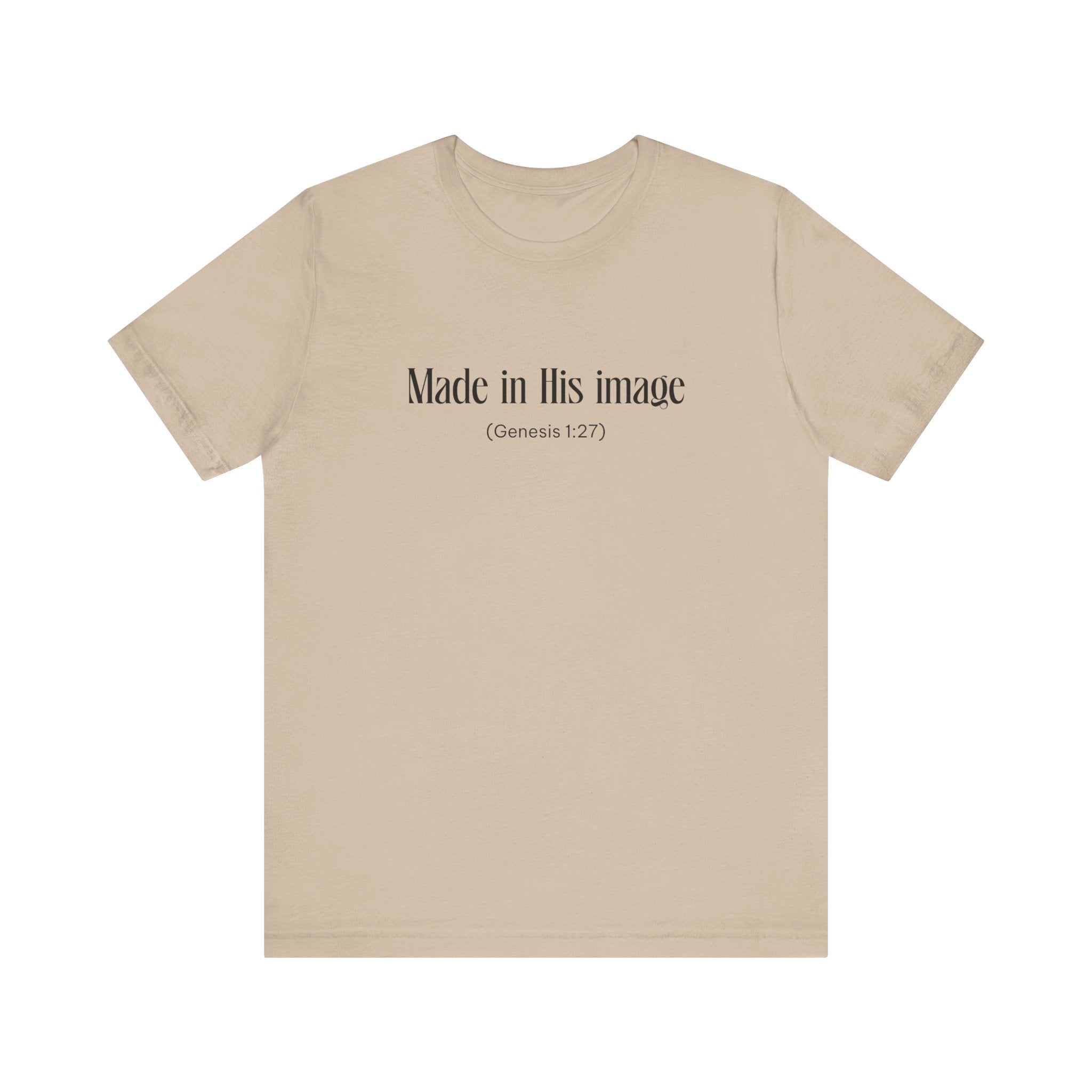 Made in his Image Inspirational Tee, Unisex Jersey Shirt, Motivational Gift, Spiritual Apparel, Perfect for Everyday Wear