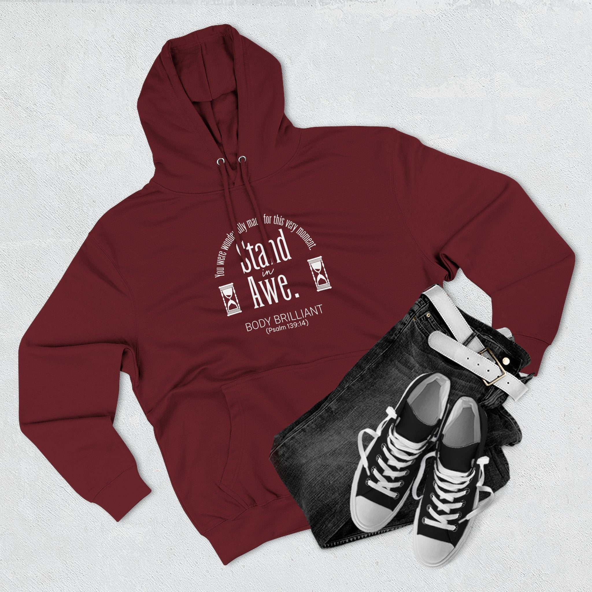 Stand in Awe Hoodie, Unisex Sweatshirt, Casual Wear, Gift for Her, Fall Fashion, Holiday Gift