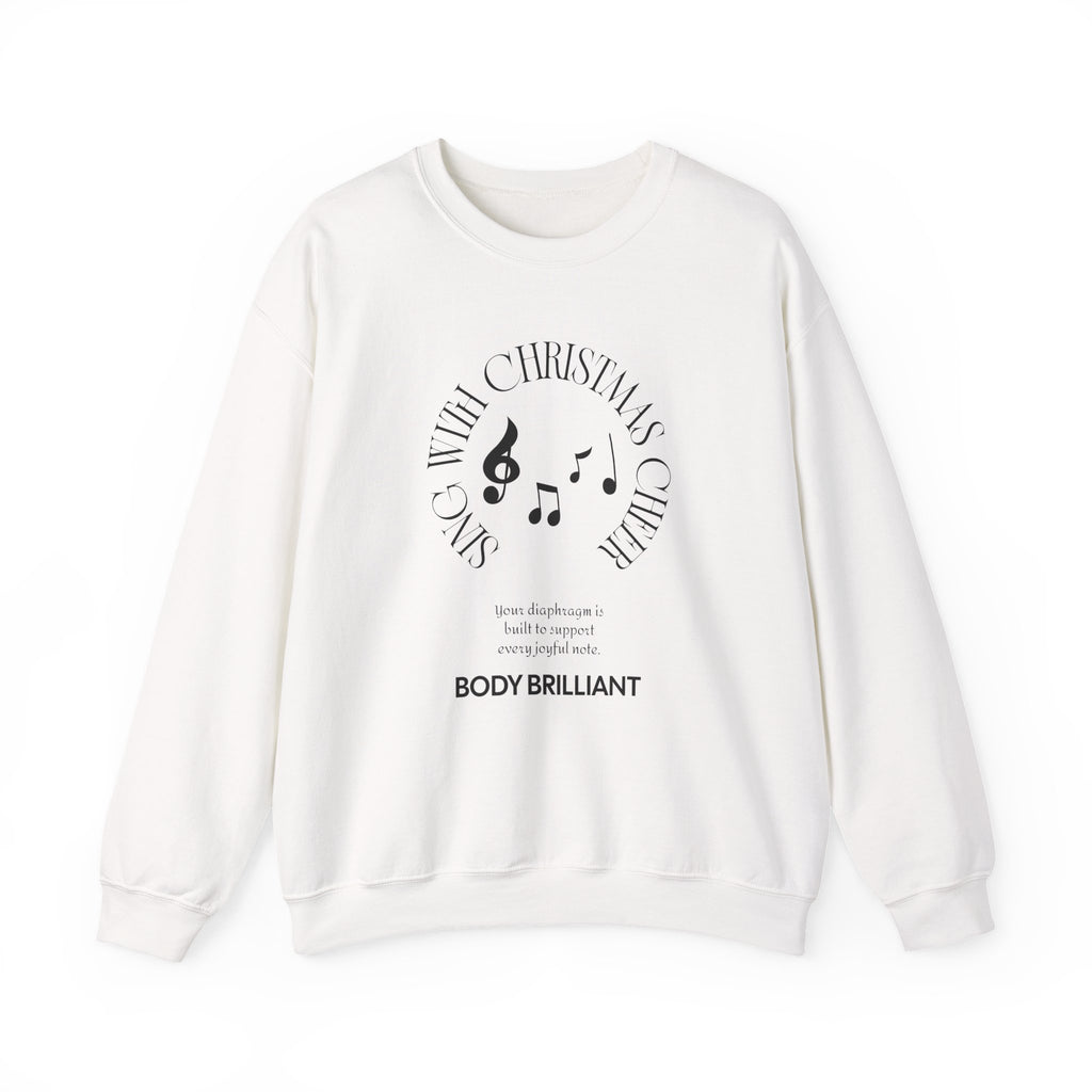 Sing with Christmas cheer Sweatshirt | Inspirational Crewneck, Gift for Fitness Lovers, Motivational Apparel, Unisex Sweatshirt, Cozy Fitness Wear