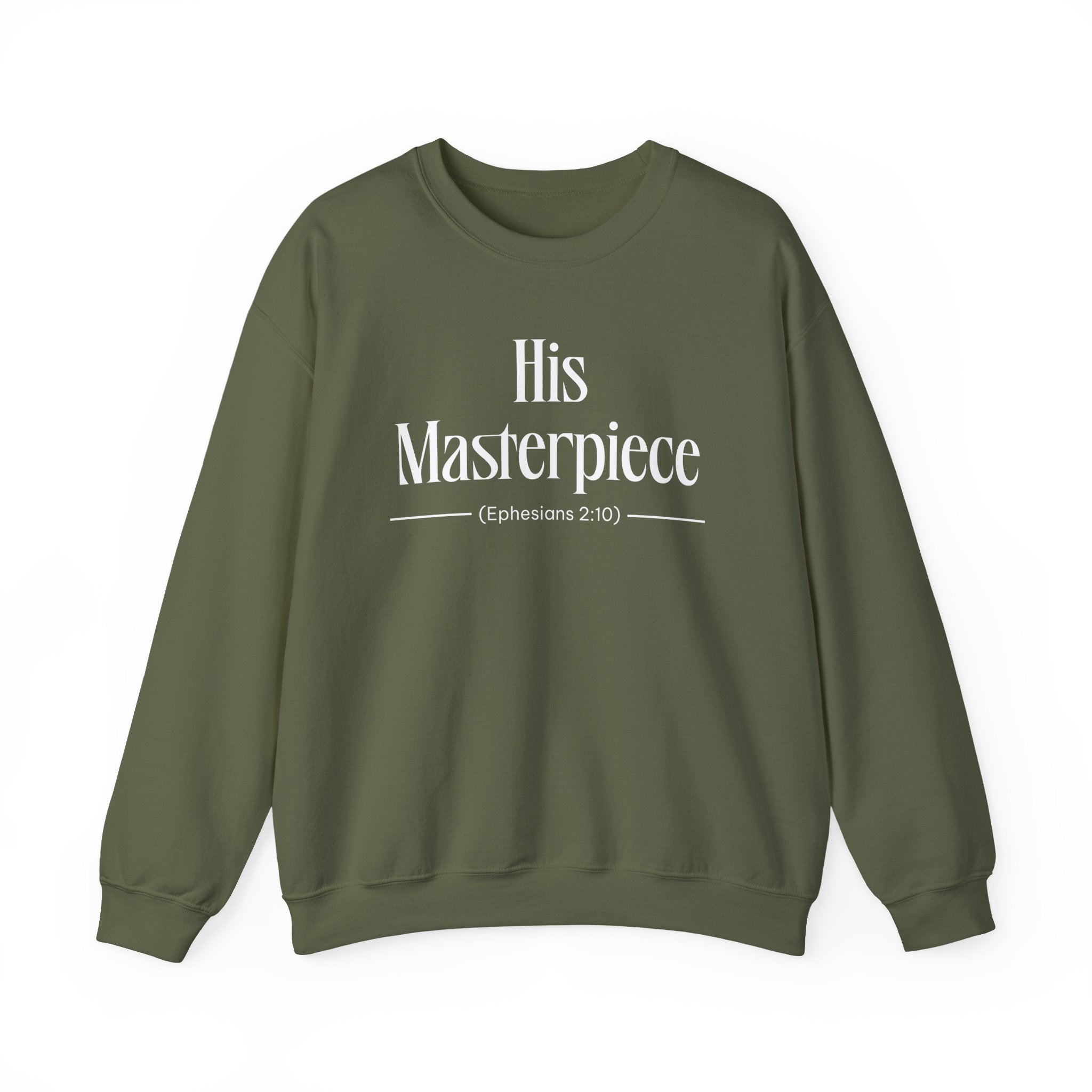 His Masterpiece Sweatshirt | Inspirational Crewneck, Gift for Fitness Lovers, Motivational Apparel, Unisex Sweatshirt, Cozy Fitness Wear