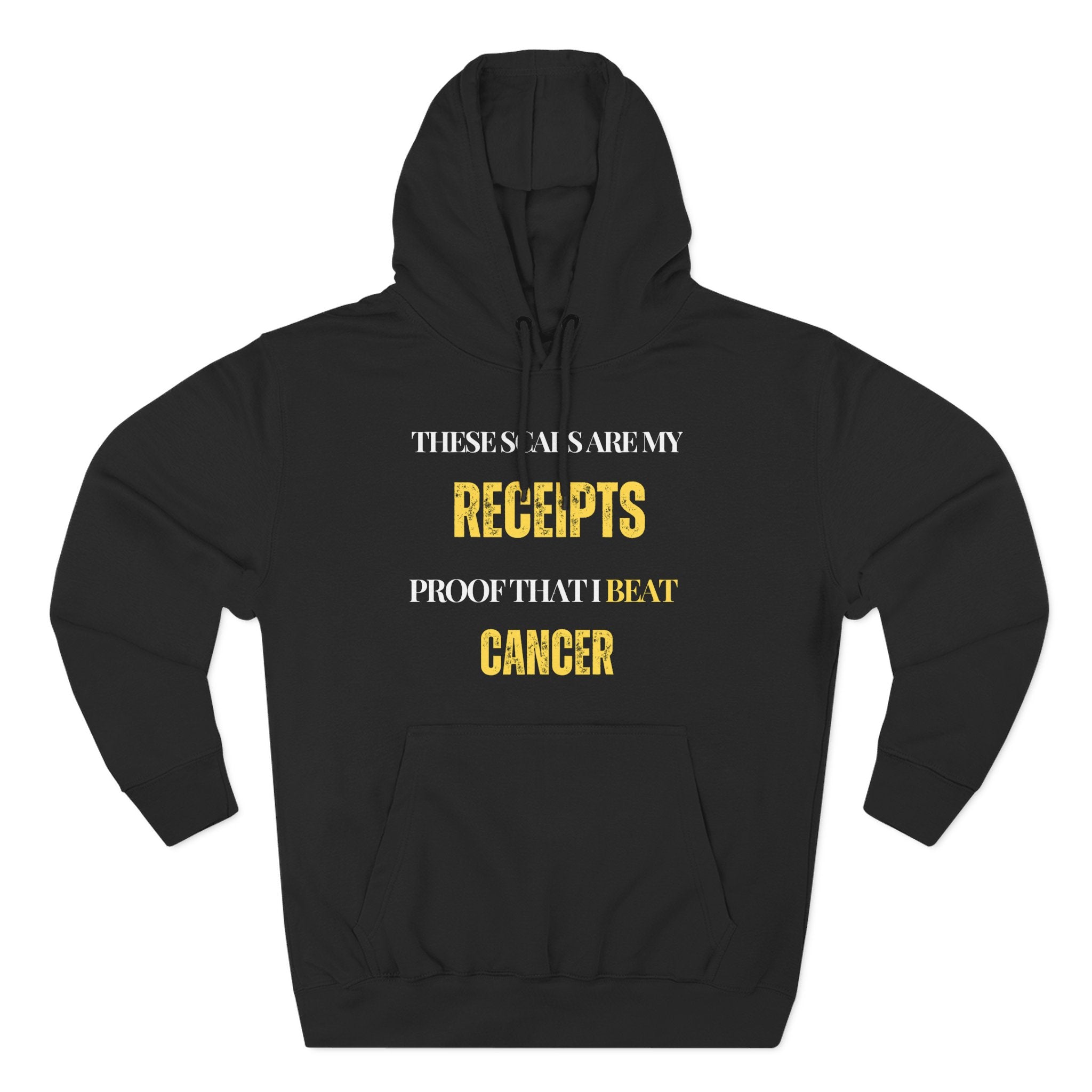 These scars are my receipts. Proof that I beat cancer Hoodie, Unisex Sweatshirt, Casual Wear, Gift for Her, Fall Fashion, Holiday Gift