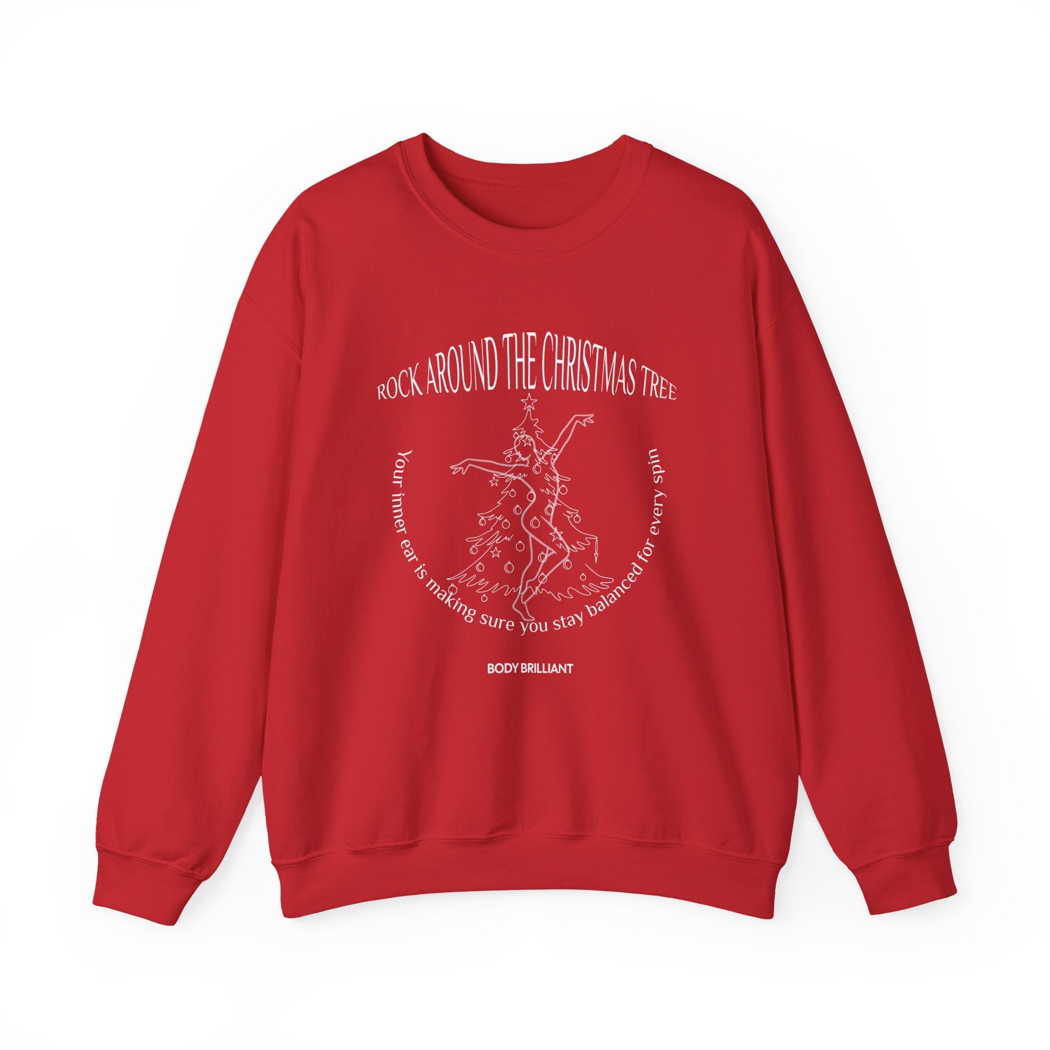 Rock around the Christmas tree Sweatshirt | Inspirational Crewneck, Gift for Fitness Lovers, Motivational Apparel, Unisex Sweatshirt, Cozy Fitness Wear