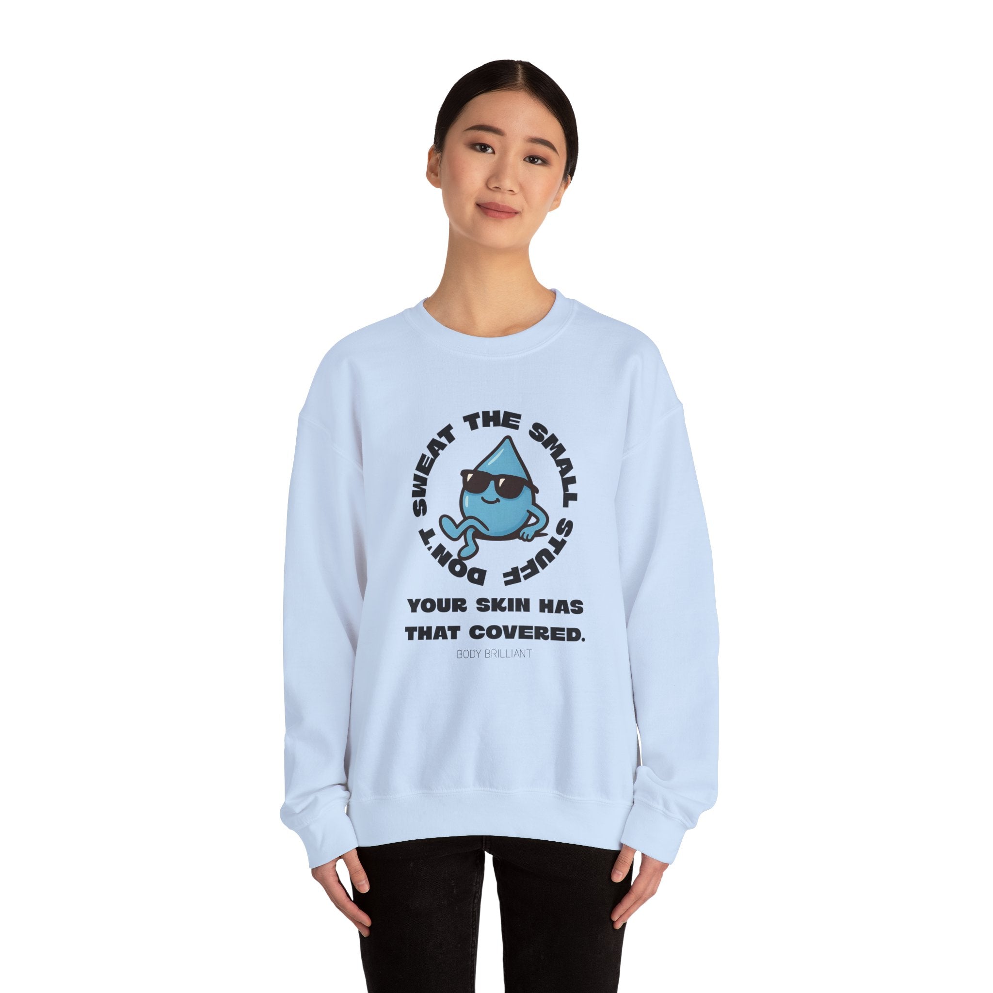 Don't sweat the small stuff Sweatshirt | Inspirational Crewneck, Gift for Fitness Lovers, Motivational Apparel, Unisex Sweatshirt, Cozy Fitness Wear