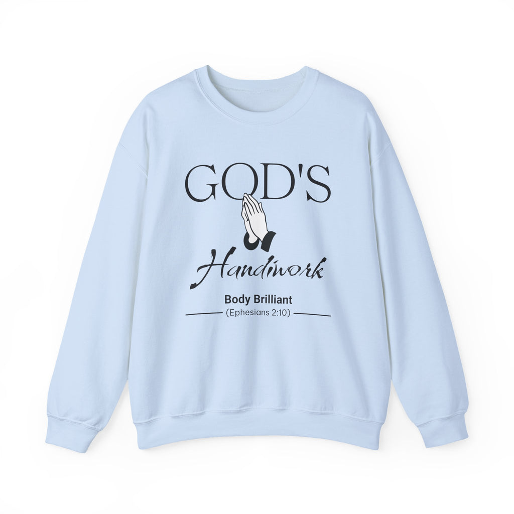 God's Handiwork Sweatshirt | Inspirational Crewneck, Gift for Fitness Lovers, Motivational Apparel, Unisex Sweatshirt, Cozy Fitness Wear